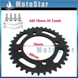 420 76mm 35 Tand Tandwiel Voor Chinese 50cc 70cc 90cc 110cc 125cc 140cc 150cc 160cc 170cc 190cc Pit Bike CRF50 SSR YCF