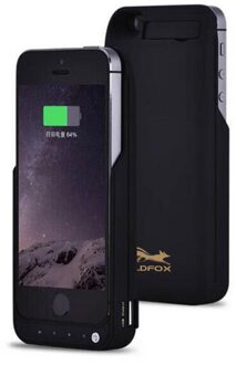 4200 mah Draagbare Backup Externe Opladen Case Cover Charger Case Smart Phone Cover Voor Iphone 5 5 s SE Batterij case Power Bank zwart