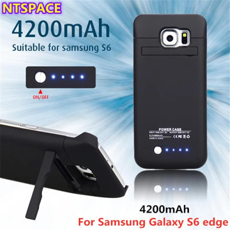 4200mAh Battery Charger Case For Samsung Galaxy S6 Edge Power Bank For Samsung Galaxy S6 Portable Battery Charging Cover