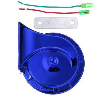 420DB Luid 12V Waterdichte Elektrische Slak Hoorn Speeker Universele Auto Motor Elektrische Slak Luchthoorn Sirene Truck Auto Hoorn Blauw