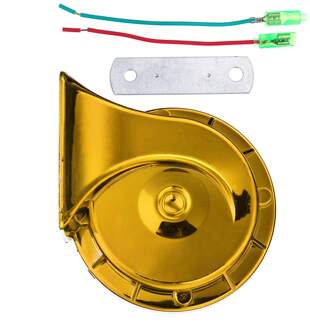 420DB Luid 12V Waterdichte Elektrische Slak Hoorn Speeker Universele Auto Motor Elektrische Slak Luchthoorn Sirene Truck Auto Hoorn geel