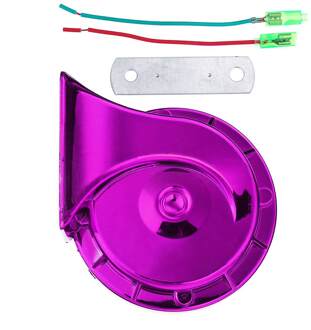 420DB Luid 12V Waterdichte Elektrische Slak Hoorn Speeker Universele Auto Motor Elektrische Slak Luchthoorn Sirene Truck Auto Hoorn Paars