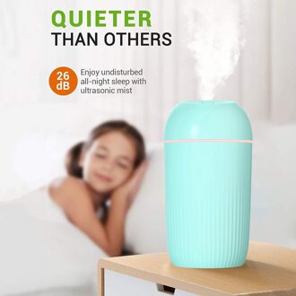 420Ml Cool Mist Luchtbevochtiger Aroma Diffuser Mini Luchtbevochtigers Voor Slaapkamer Met Star Thuis Luchtverfrisser Led Kleur Veranderende groen