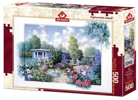 4211 FLOWERING GARDEN/ART jigsaw puzzle 500 piece