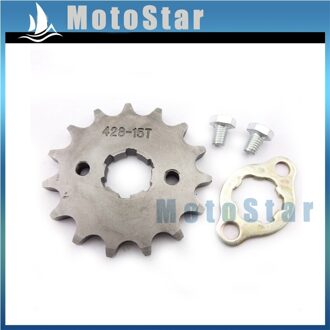 428 15 Tand 20Mm Voor Kettingwiel Gear Voor 50cc 70cc 90cc 110cc 125cc 140cc 150cc 160cc Atv Quad pit Dirt Bike Trail