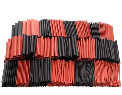 428 stks Rood Zwart Polyolefine H-type Krimpkous Tube Mouwen Hoezen Kabel Wrap Draad Kits Diverse Wrap