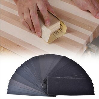 42Pcs Schuurpapier Voor Woodden Meubels Afwerking Metalen Schuren Automotive Polijsten Nat Droog Schuurpapier Auto Reparatie Tool