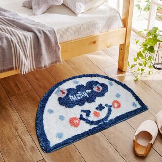 42X60Cm Leuke Cartoon Bloem Patroon Deurmat Beschermende Vloer Welkom Matten Voor Voordeur Moderne Badkamer Keuken Niet-Slip Mat 03