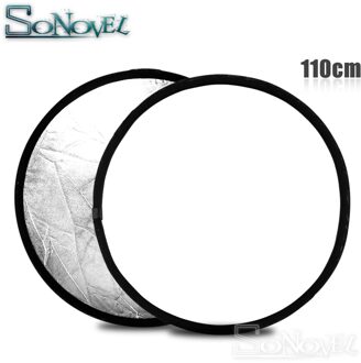 43 "110 cm 2-in-1 Zilver/Wit Licht Mulit Inklapbare Disc Fotografie Camera Reflector Studio met zak