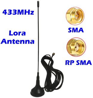 433 Mhz Antenne 4dbi Lorawan Antennes Omni Antenne Sma/Rp Sma Connector 3M Kabel Voor Repeater Gateway Knooppunt extender Magnetische Base