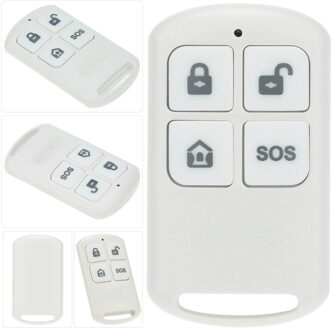 433 MHz voor GSM Alarmsysteem plastic zwarte lange afstand Draadloze afstandsbediening 4 stks