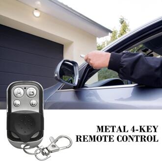 433Mhz Draadloze Radio Frequentie Afstandsbediening Metalen 4-Key Afstandsbediening Ev1527 Leren Code Draadloze Afstandsbediening