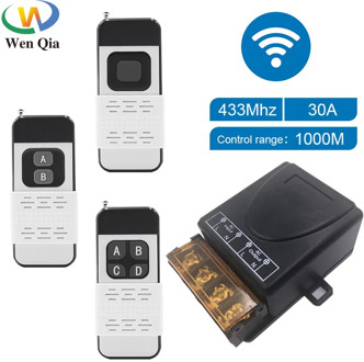 433Mhz High Power Wireless Remote Control Switch AC75-220V 30A 1000M For Factory Farm Office Exhaust Fan Pump Ceiling Lamp
