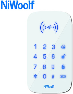 433MHz Wireless Keyboard For PG103 / W2B / Wifi GSM Alarm System Support Touch Keyboard RFID Card