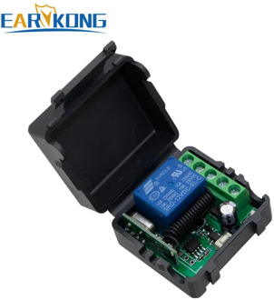 433MHz Wireless Relay DC 12V Single Channel Relay Module RF Wireless Switch Receiver + Remote Control Transmitter DIY Kit