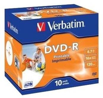 43521 DVD-R Wide Inkjet Printable ID Brand