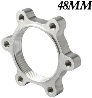 44/48 Mm Fiets Schroefdraad Hub Om 6-Bolt Schijfremrotor Adapter Aluminium Vrijloop Hub Remmen 48MM