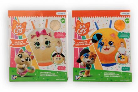 44 Cats Skippybal Ø45cm met pluche cover verschillende