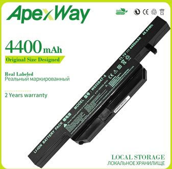 4400 Mah 6 Cellen Laptop Batterij Voor Clevo W650BAT-6 K590C-I3 K610C-I5 G150S K650D K750D G150TC G150MG K4 K5 P4-I54572d1 W650S
