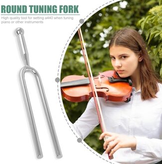 440Hz Een Stemvork Rvs Een Tone Stemvork Tuner Muziekinstrument Accessoires Voor Viool Gitaar