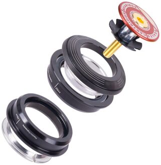 4444S 44Mm Mountain Tool Aluminium Ultralight Fiets Headset Professionele Lager Semi Geïntegreerde Road Rechte Buis Vork Rood