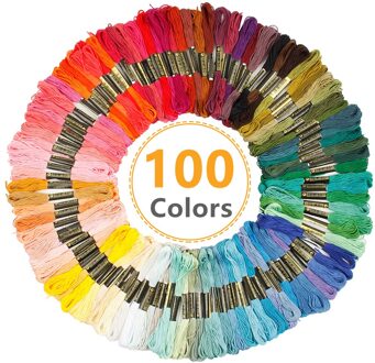 447/200/100 Kleuren Borduurgaren Floss Kruissteek Kit Premium Regenboog Diy Threads Ambachten Katoen Naaien Streng
