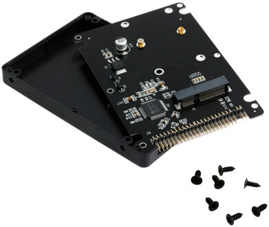 44PIN MSATA Naar 2.5 Inch IDE HDD SSD MSATA Naar PATA Adapter Converter Kaart met Case