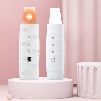 45 °C Warmte Gezicht Huid Scrubber Ultrasone Facial Diepe Reiniging Peeling Schop Mee-eter Verwijderen Pore Cleaner Constante Temperatuur