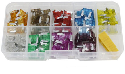 45/90 Pcs Mini/Kleine/Medium Size 5 ~ 40A Combinatie Auto Zekering 32V Automotive Zekering blade Met Doos En Clip 90 Mini