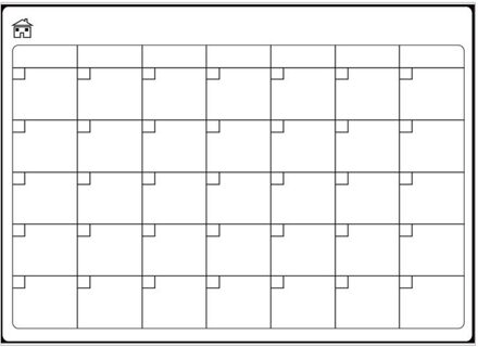 45 # A3 Size Magnetische Maandelijkse Wekelijkse Plan Diy Kalender Vel Droog Kalender Whiteboard Schema Koelkast Sticker Bericht Zwijnen wit