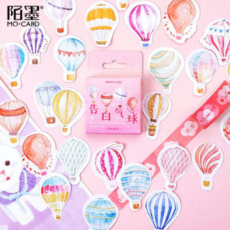 45 Pcs/box Romantic Balloon Mini Paper Sticker Decoration Diy Diary Planner Journal Scrapbooking Seal Sticker Kawaii Stationery