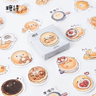 45 Pcs/lot Bread Sticker Decoration DIY Scrapbooking Sticker Stationery Kawaii Handbook Notes Decorative Stickers