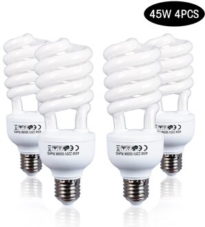 45 Watt 5500K Hoge Heldere Fotografie Daglicht Tl Verlichting Lampen E27 Base Voor Softbox Fotografische Foto Studio