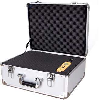 450*360*200Mm Draagbare Veiligheid Apparatuur Instrument Case Koffer Aluminium Gereedschapskist Slagvast Toolbox Tool Case met Schuim