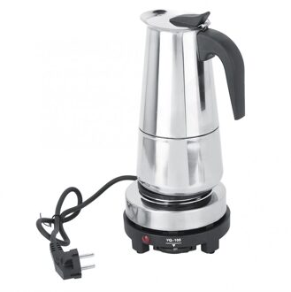 450 Ml Rvs Elektrische Fornuis Koffiepot Maker Heater Set Eu Plug 220-240V