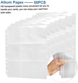 450 Zakken Game Transparant Voor Trading Cards Opslag Portefeuilles Album Pagina 'S Collection Neutrale Thuis Coin Holder Photo Praktische
