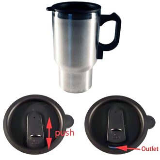 450Ml 12V Auto Elektrische Verwarming Cup Verstelbare Temperatuur Auto Kokend Ketel Reizen Kolf Rvs Verwarming Mok
