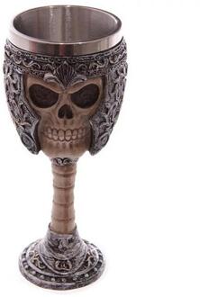 450Ml 3D Schedel Hoorn Knight Cool Rvs Cup Koffie Kopjes En Mokken Koffie Mokken Halloween Bar Cup drinken Tumbler A 200ML