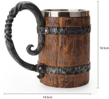 450Ml 3D Schedel Hoorn Knight Cool Rvs Cup Koffie Kopjes En Mokken Koffie Mokken Halloween Bar Cup drinken Tumbler zoals de afbeelding 550ML