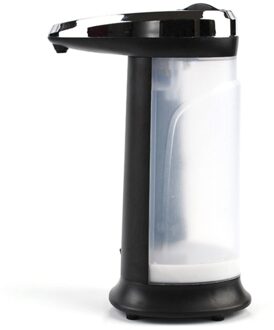 450Ml Automatische Zeepdispenser Touchless Sensor Handdesinfecterend Shampoo Wasmiddel Dispenser Wall Mounted Voor Badkamer Keuken zwart