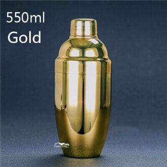 450Ml Carven Graveren Vintage Bar Shaker Rvs Cocktail Boston Bar Shaker Barbenodigdheden goud 550ml