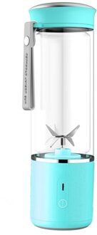 450Ml Draagbare Juicer Elektrische Mixer Fruit Smoothie Blender Voor Machine Food Processor Maker Sapcentrifuge blauw