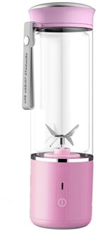 450Ml Draagbare Juicer Elektrische Mixer Fruit Smoothie Blender Voor Machine Food Processor Maker Sapcentrifuge roze