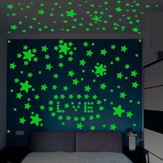457 STUKS Lichtgevende Ster Stickers Glow In The Dark Zelfklevende Muurstickers Voor Slaapkamer Woonkamer Nursery Kids kamer