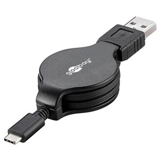 45743 USB-kabel 1 m USB 2.0 USB A USB C Zwart