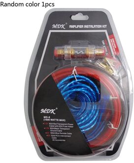 45Cm Auto Eindversterker Auto Speaker Woofer Kabels Versterker Installatie Kit Voor Auto Subwoofer Set Lijn Met Zekering