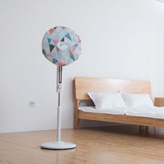 45cm Elektrische Ventilator Guard Cirkel Stofkap Voor Huishoudelijke Bescherming Cap Waterdicht Stofdicht Vouwen Fan Cover Ronde Thuis stijl 1