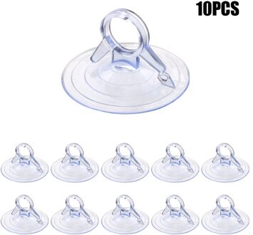 45Mm Diameter Auto-interieur 10 Stuks Pvc Materiaal Auto Zonnescherm Zuignap Sterke Pull Ring Zwaluwstaart Zuignap transparant