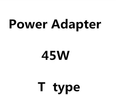 45W 60W 85W Magnetische * 2 T-Tip Laptop Power Adapter Oplader Voor Apple Macbook Air pro A1435 A1502 A1398 13 15 17 ''Na Jaar 45W T type