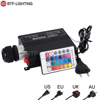 45W LED Fiber Optic Engine Driver Set 16W 20W 32W 75W 120W RGB RGBW Light Source with RF/Touch Remote Wifi Controller AC 85-265V